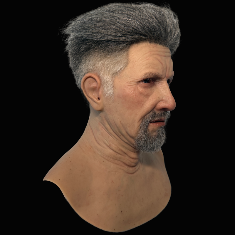 Manson Hair Transplant Beard Silicone Face Mask Headgear