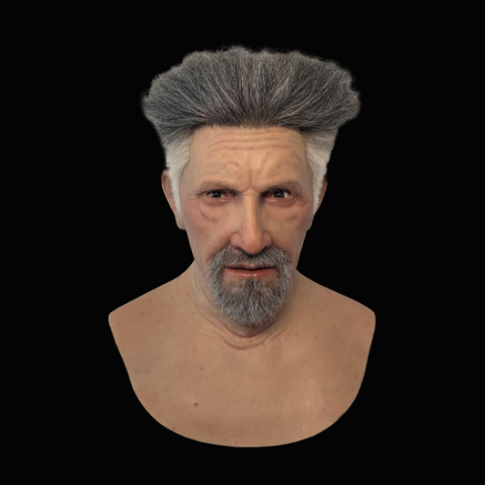 Manson Hair Transplant Beard Silicone Face Mask Headgear