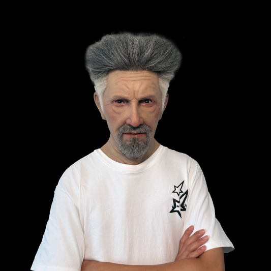 Manson Hair Transplant Beard Silicone Face Mask Headgear